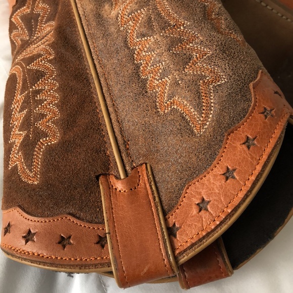 Gorgeous camel brown western square toe boots - Picture 2 of 12